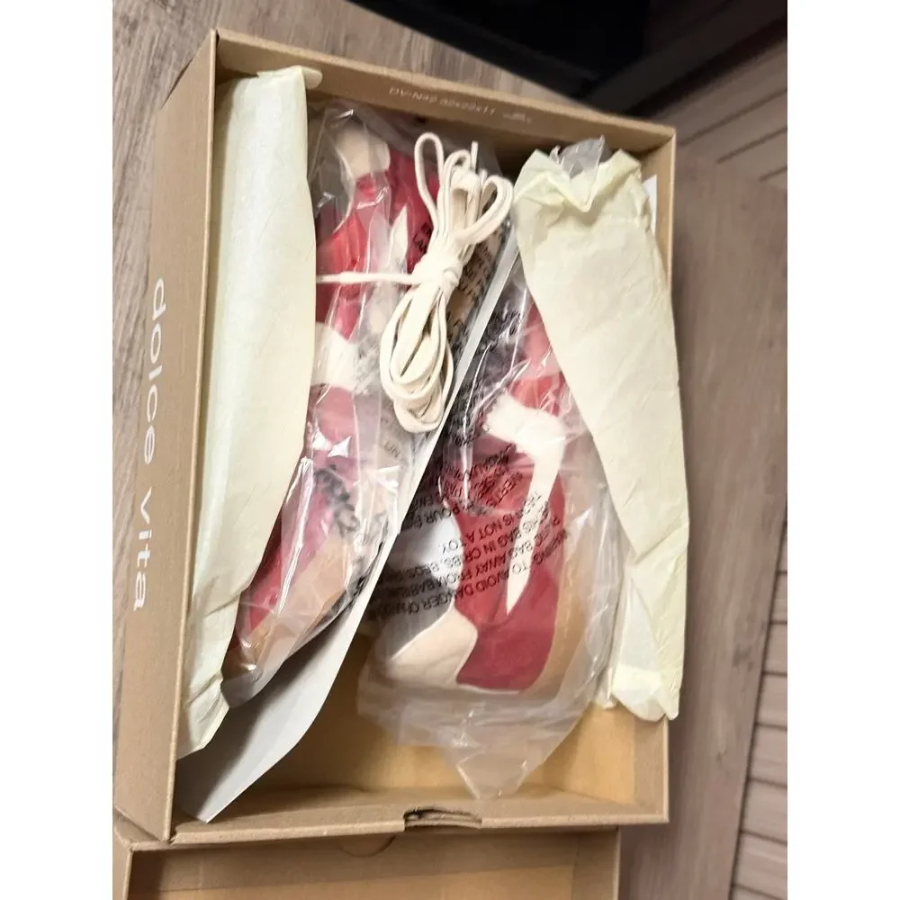 Dolce Vita Notice Sneakers Crimson Suede Women's Size 9.5M